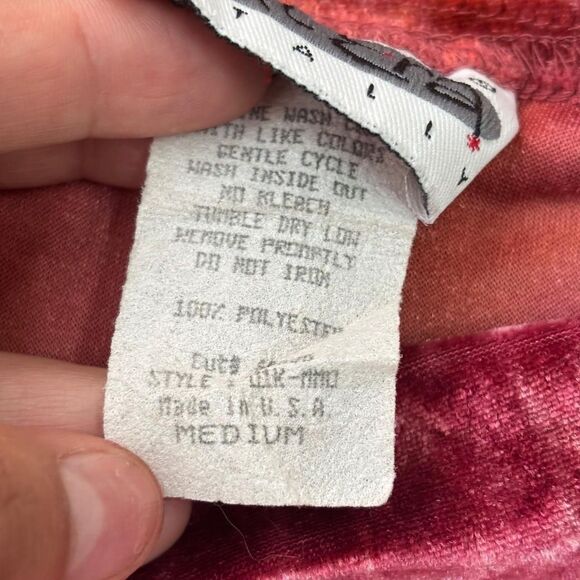 Y2k Vintage 90's Red Velvet Tank Top - Picture 3 of 3